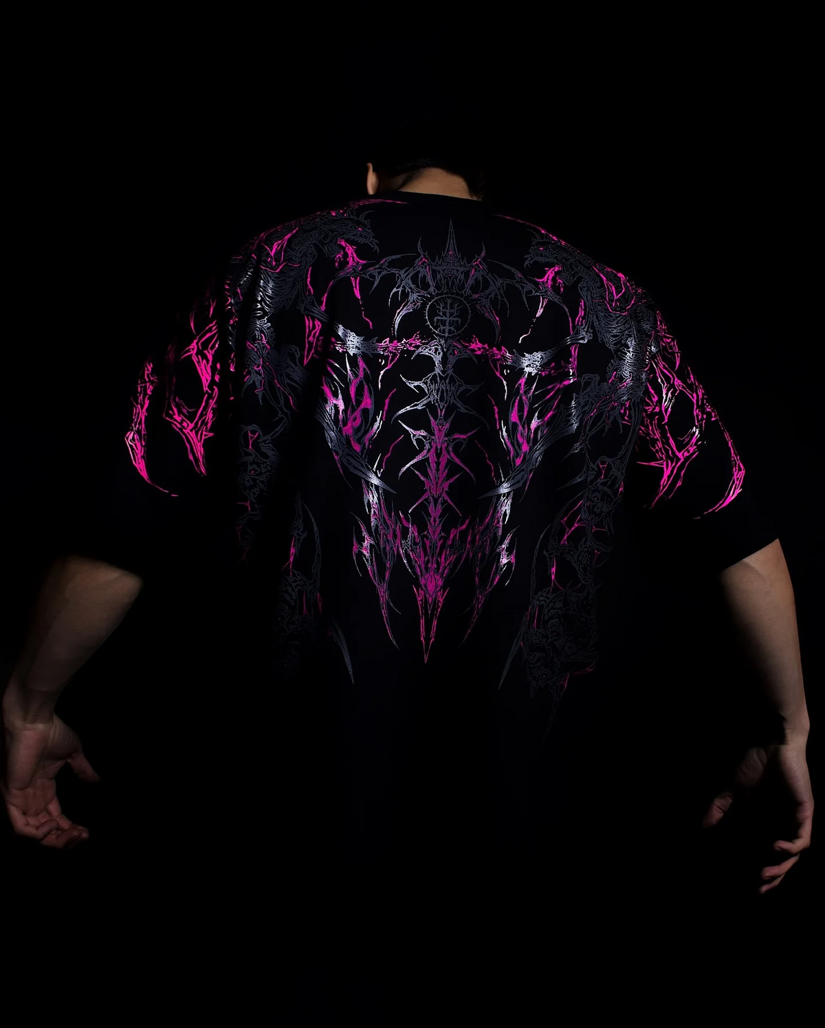 Eclipse Oversized Preto & Rosa