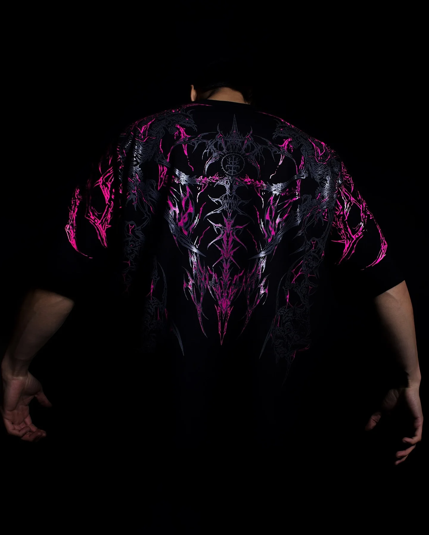 Eclipse Oversized Preto & Rosa