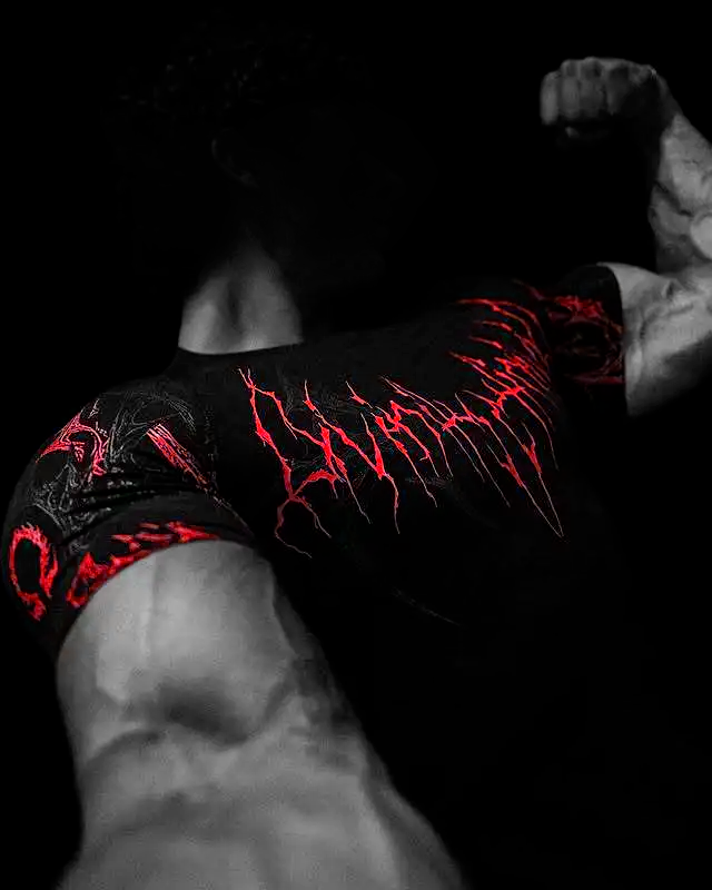 Midnight Compressão Preto & Vermelho