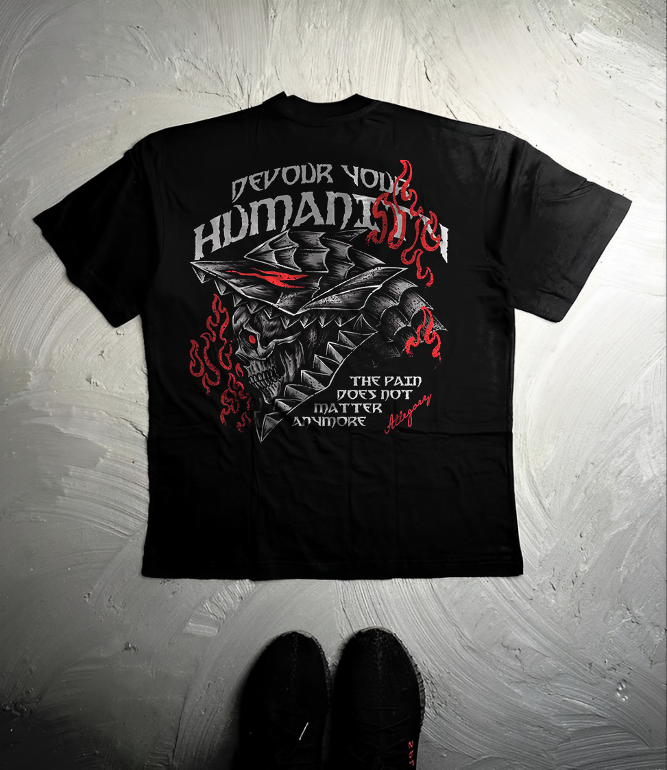 Camiseta Oversized R4ZE X BERSERK - DEVOUR