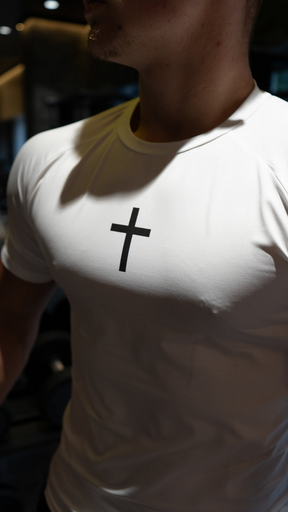 Camiseta de Compressão Branca Cristã - R4ZE