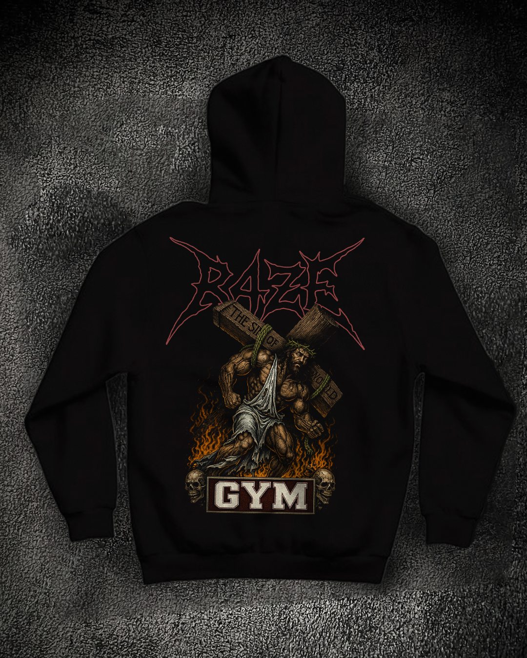 Moletom Preto Jesus - R4ZE GYM