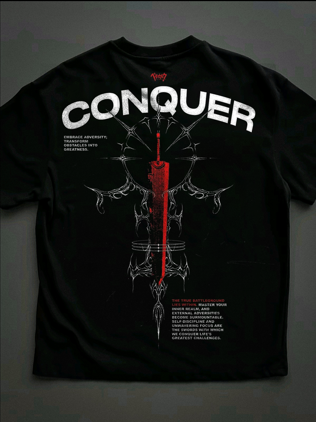 Camiseta Oversized R4ZE X BERSERK - CONQUER