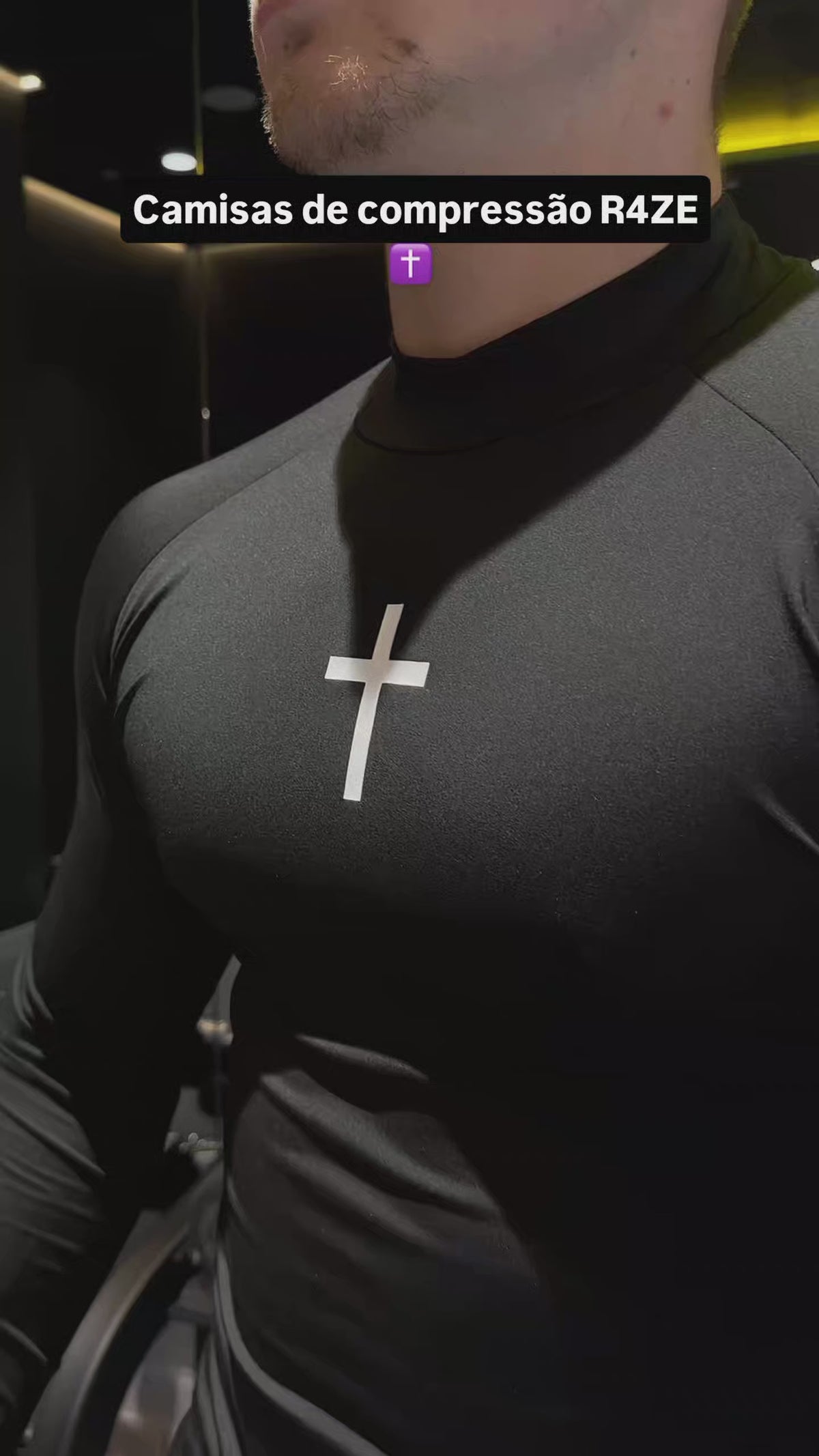 Camiseta de Compressão Branca Cristã - R4ZE